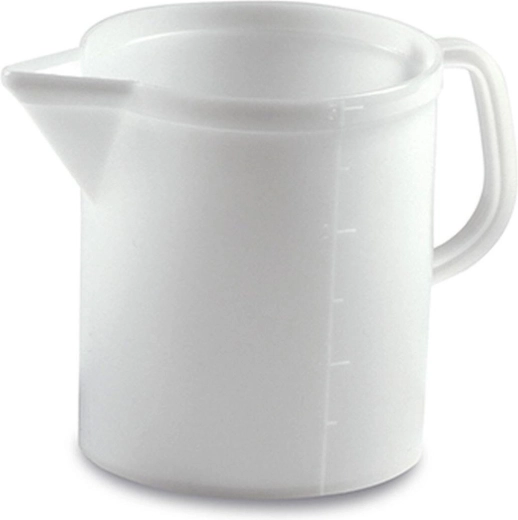 Plastowa miarka 2 l ze skalą – biała