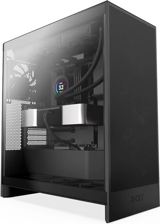 NZXT H7 Flow midi tower z bocznym panelem z hartowanego szkła (2024) czarna