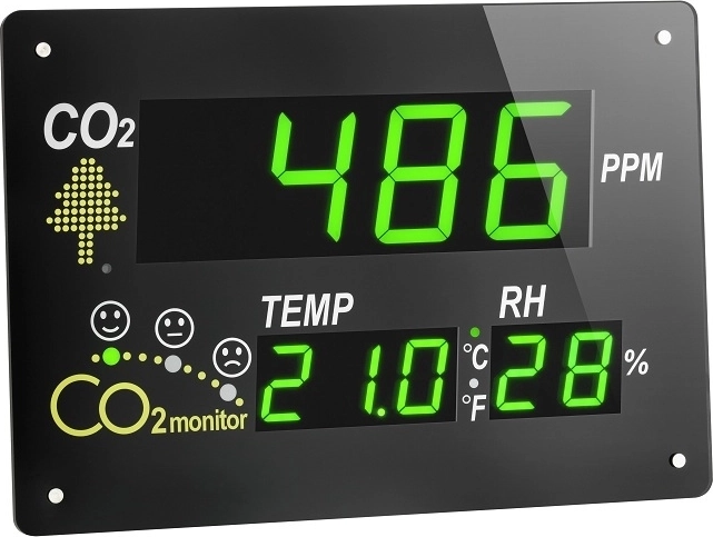 Wskaźnik jakości powietrza TFA AirCO2ntrol z pomiarem CO2, temperatury i wilgotności
