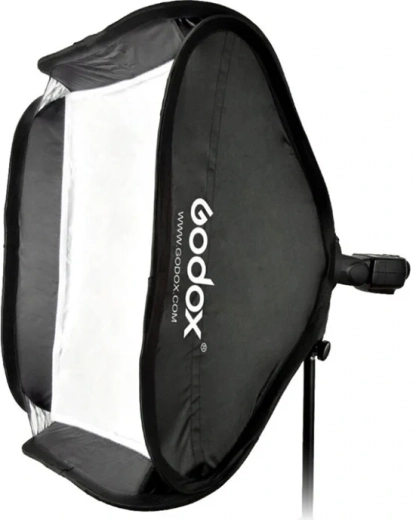 Składany softbox Godox 80 × 80 cm z uchwytem S i mocowaniem Bowens