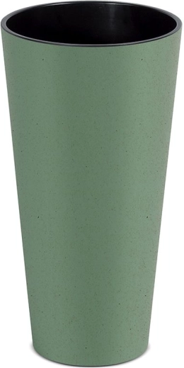 Doniczka Tubus Slim Eco Wood 20 cm – zielona