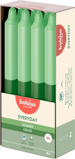 Zapachowe świece stożkowe Summer Grass, 8 szt.
