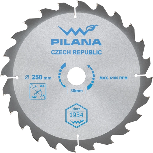 Tarcza pilarska PILANA 250 mm, 24 zęby, WZ, SK