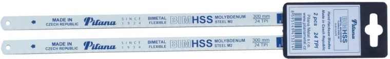 Brzeszczoty do metalu 300 mm 24 TPI bimetal, zestaw 2 szt. PILANA