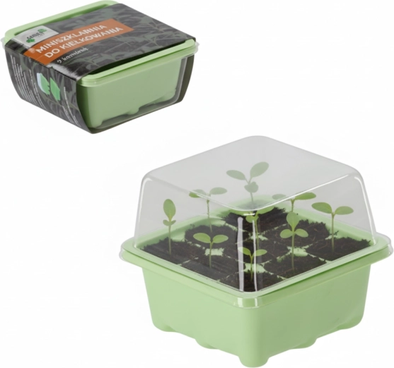 Mini szklarnia do kiełkowania z 9 komorami