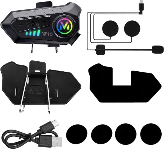 Zestaw słuchawkowy Bluetooth do kasku motocyklowego 5.3