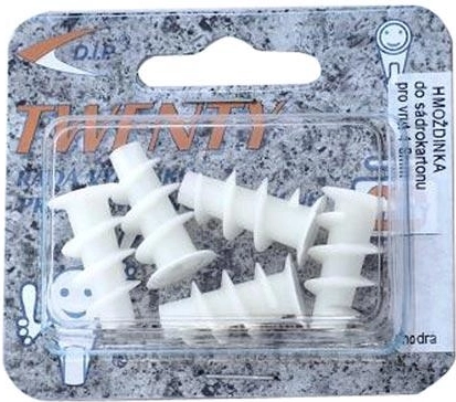 Plastowy kołek do płyt gipsowo-kartonowych, 5 szt., blister