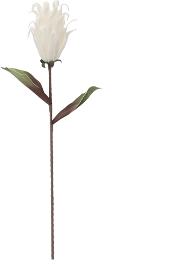 Dekoracyjny kwiat 76 cm biały