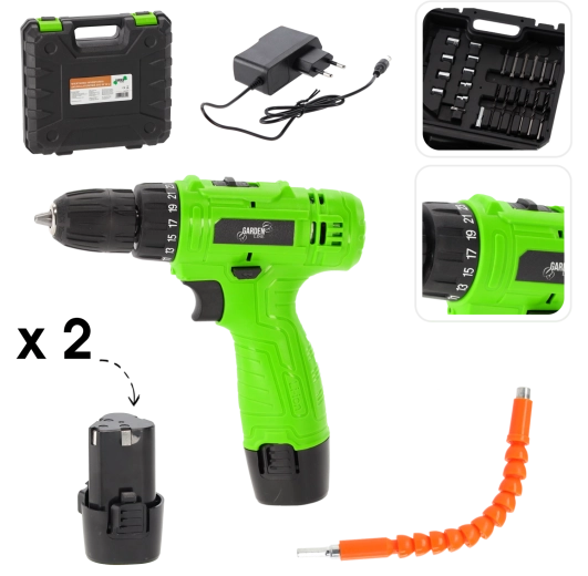 Wkrętarka i wiertarka akumulatorowa 12 V 500 W