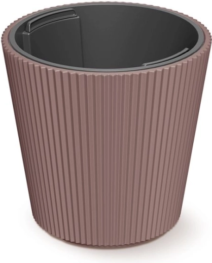 Donica z wkładem Milly 23,8 cm marsala