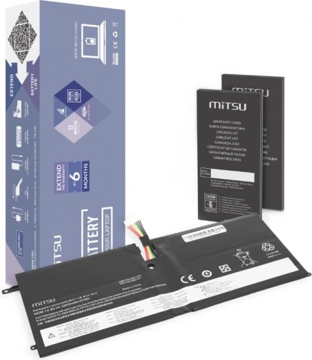 Bateria MITSU do Lenovo ThinkPad X1 Carbon 14,8 V 3200 mAh (47 Wh)