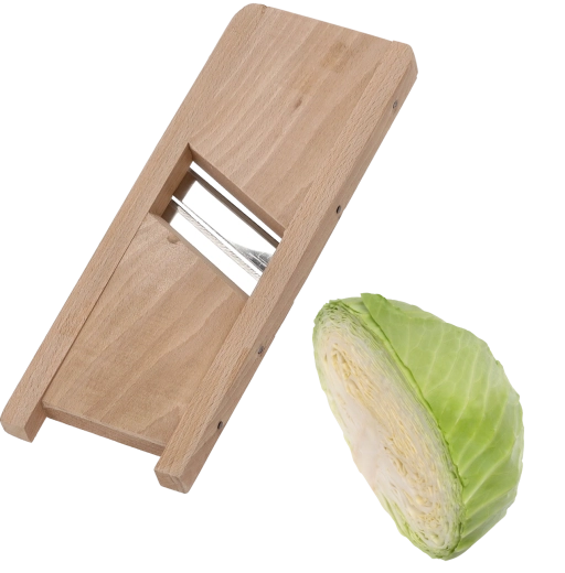 Drewniana dwustronna szatkownica do kapusty 25 × 13 cm