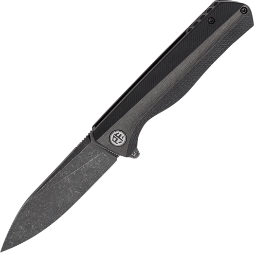 Petrified Fish Forward nóż składany 9 cm, Black Stonewash, G10 i włókno węglowe
