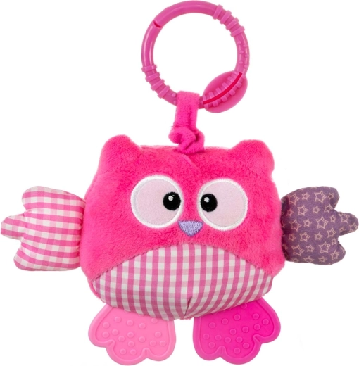 Pluszowa zawieszana sówka Cutie Owl różowa