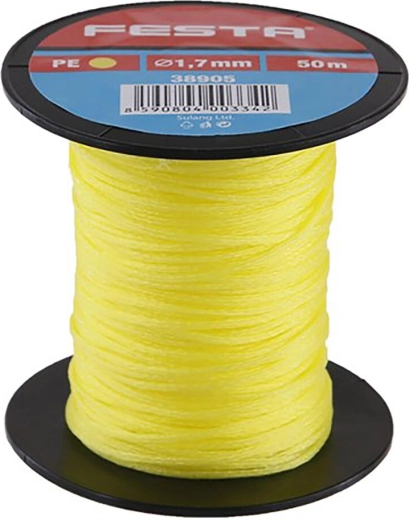 Sznurek murarski FESTA 1,7 mm × 50 m żółty