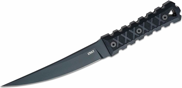 Nóż taktyczny CRKT HZ6, czarny, rękojeść G10, pochwa Boltaron