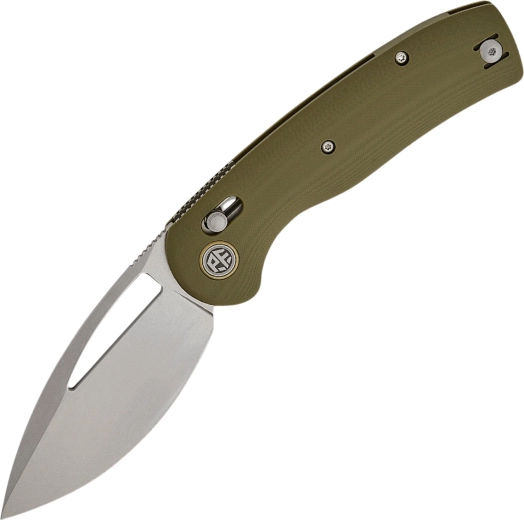 Petrified Fish Viper nóż składany 8,9 cm, stonewash, zielony G10