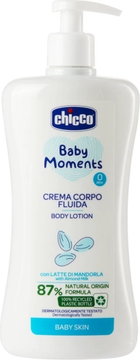 Chicco mleczko do ciała ze słodkimi migdałami Baby Moments 500 ml