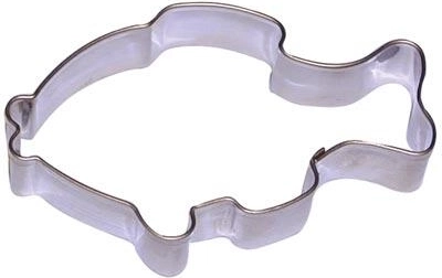 Nierdzewne wykrawaczki do ciastek – karp, zestaw 10 szt.