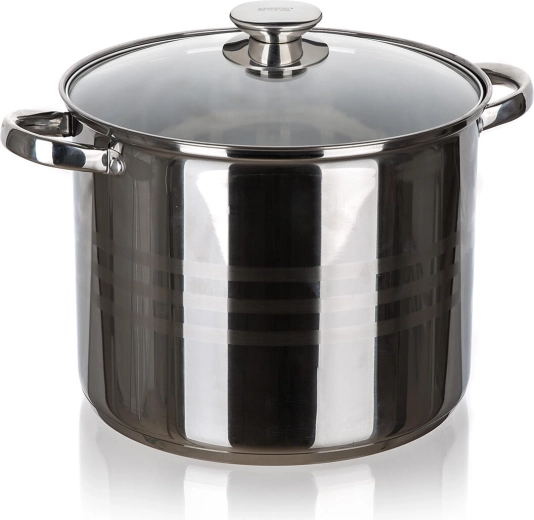 Garnek ze stali nierdzewnej LIVING 26 cm ze szklaną pokrywą 11,1 l