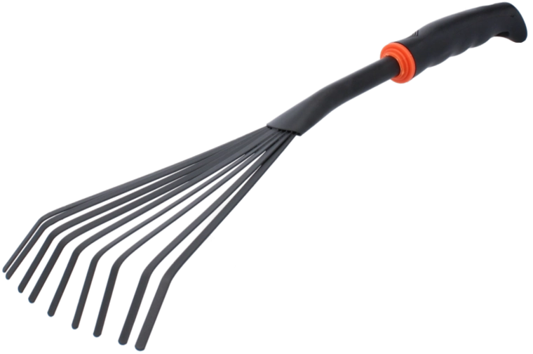 Ręczne grabki ogrodowe 35 × 12 cm, czarne