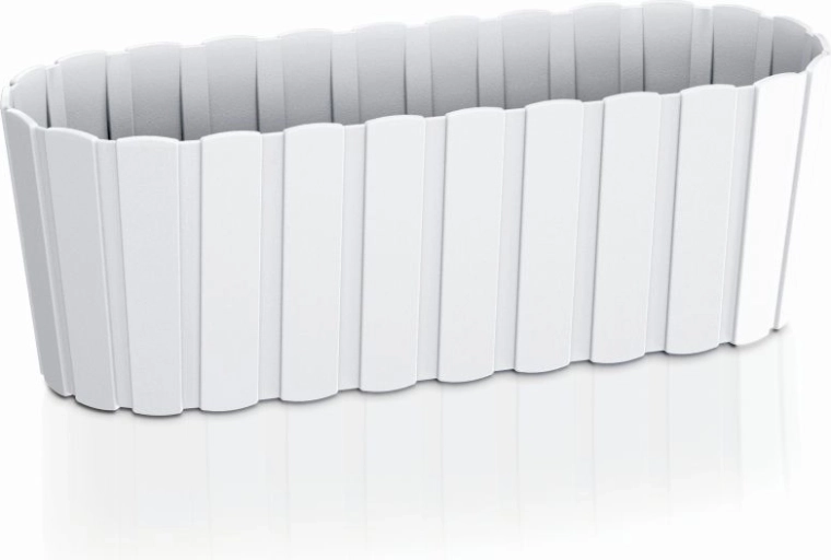 Plastowa donica prostokątna BOARDEE CASE 38,3 cm biała