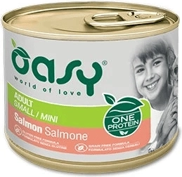 Pasztet dla psów Oasy One Protein Adult Small/Mini łosoś 200 g