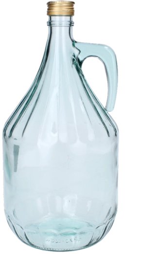 Szklany gąsior 3 l z metalową zakrętką