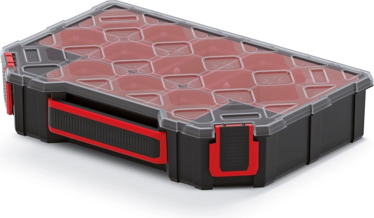 Organizer TAGER z przezroczystą pokrywą 284 × 195 × 60 mm