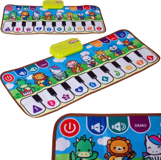 Muzyczna mata pianino ze zwierzątkami 79 × 31 cm