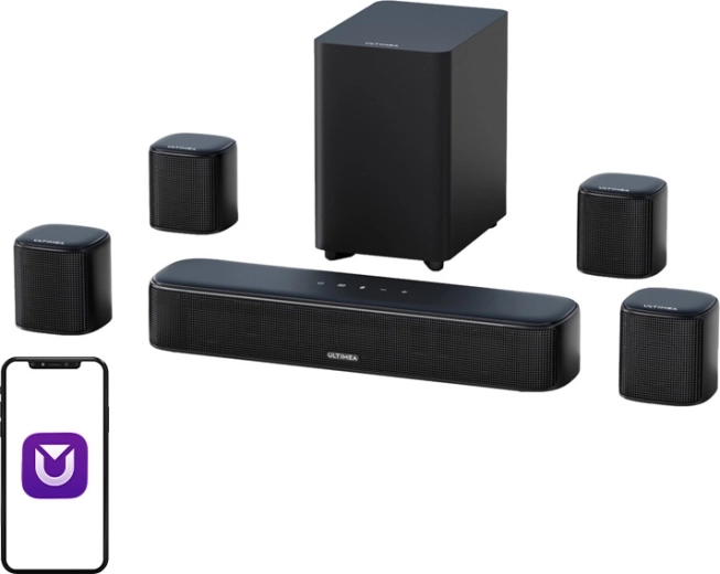 Ultimea Aura A40 zestaw 7.1 soundbar z subwooferem i satelitami