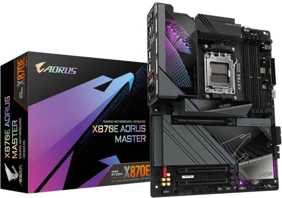 płyta główna gigabyte x870e aorus master (am5, ddr5, atx, usb4, wi‑fi 7)