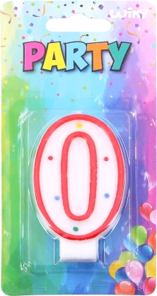 Świeczka tortowa cyfra 0