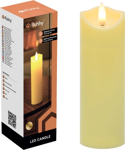 Świeca LED (wkład do znicza) Ruhhy 17 × 5 cm - 1 szt.