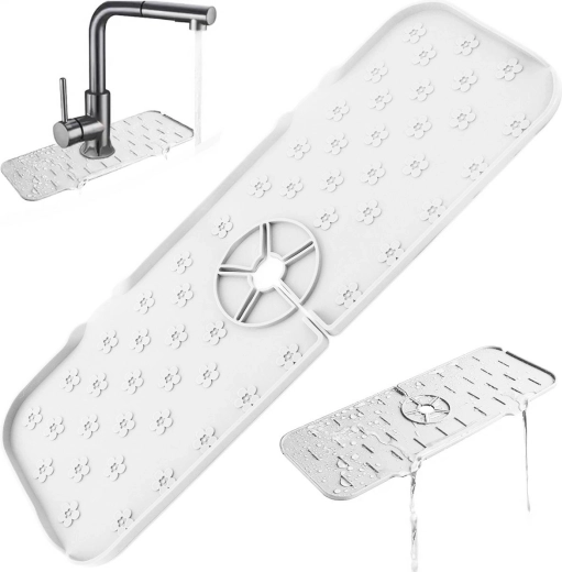 Da24b silikonowa mata pod zlewozmywak biała