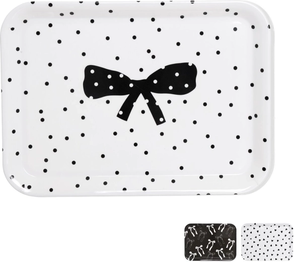 Taca do serwowania z melaminy 38 × 27,5 cm, mix wzorów