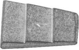 Metalowy klin zabezpieczający nr 5, 38 × 50 mm (20 szt.)