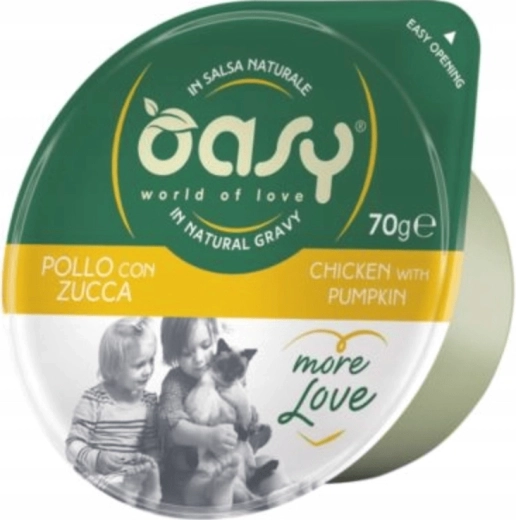 Oasy More Love kurczak z dynią – kubeczek 70 g