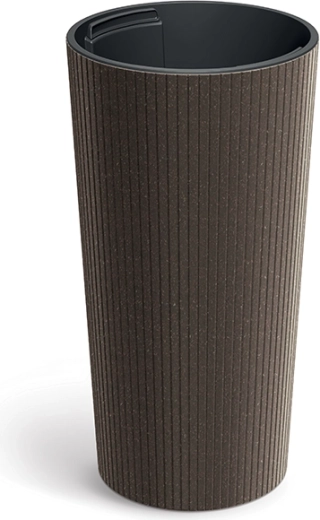 Doniczka Lamia Slim Eco Wood kawa