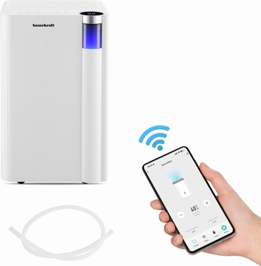 Osuszacz powietrza Bauerkraft 12 l/24 h z Wi-Fi