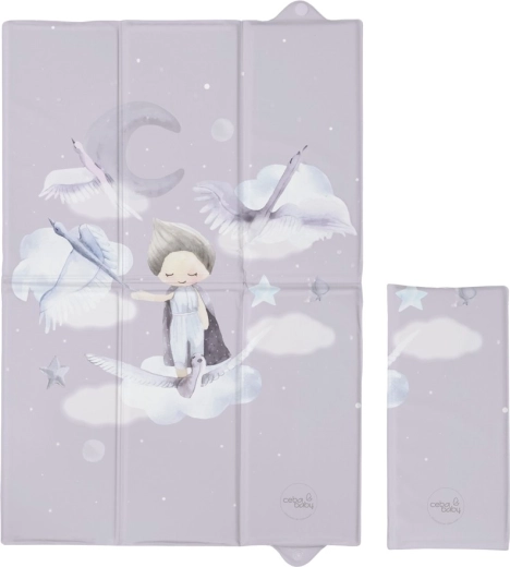 Ceba Baby podróżna mata do przewijania Basic Wild Swans 60 × 40 cm