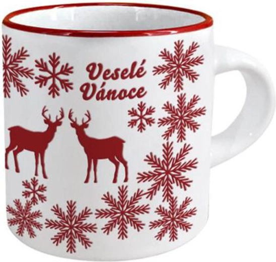 Ceramiczny kubek z motywem świątecznego renifera 120 ml TORO