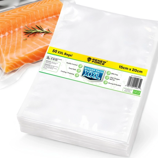 Moletowane woreczki próżniowe RENEW FORCE 15 × 20 cm, 105 µm - 1 sztuka