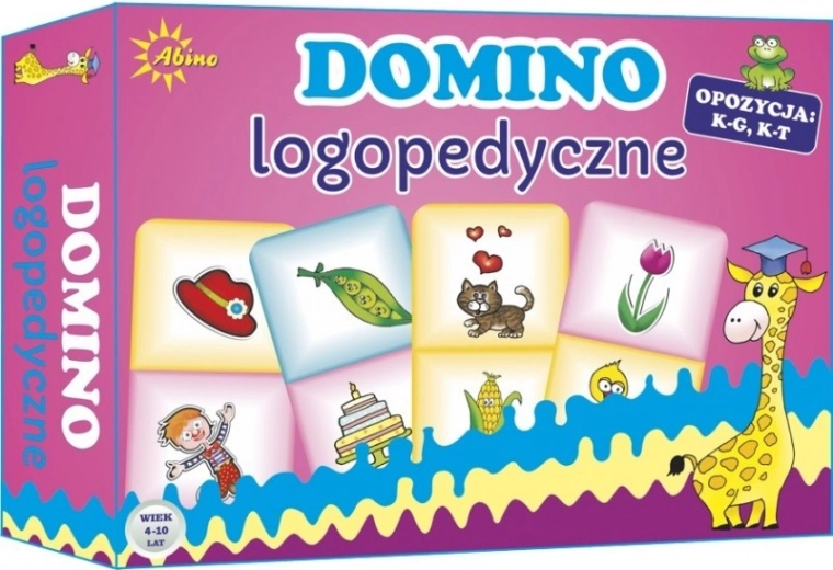Logopedyczna gra domino K-G K-T
