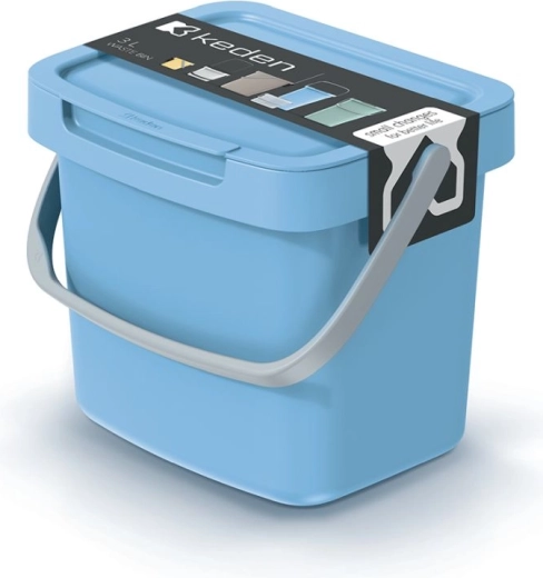 Kosz na śmieci 3 l jasnoniebieski SYSTEMA Q COLLECT