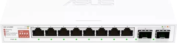 Niezarządzalny przełącznik 8× 2,5G + 2× 10G SFP+ QG-U1080