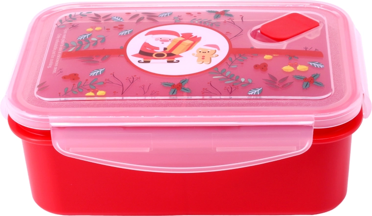 Pojemnik z zaworem z bożonarodzeniowym motywem 830 ml