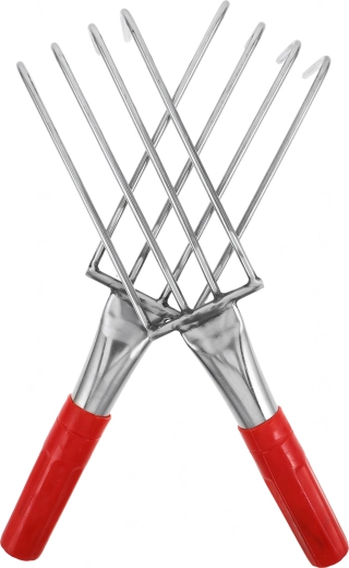 Ręczny ogrodowy kultywator (mini grabki) 4 zęby 32 cm