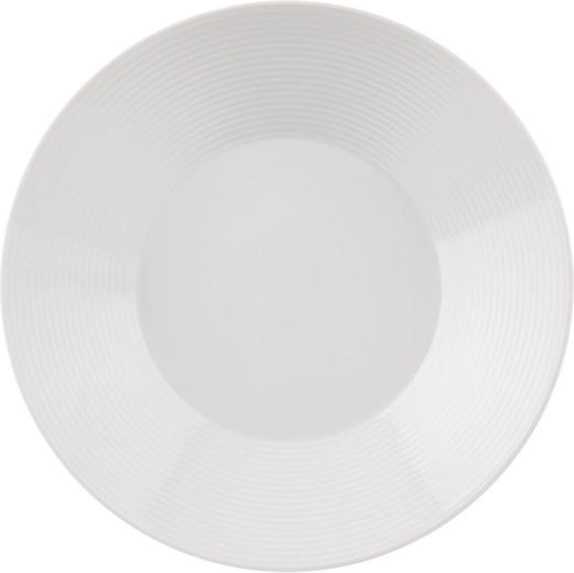 Głęboki porcelanowy talerz Mona z linią 22 cm