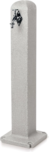 Ogrodowy słupek z kranem w chłodnym szarym granicie